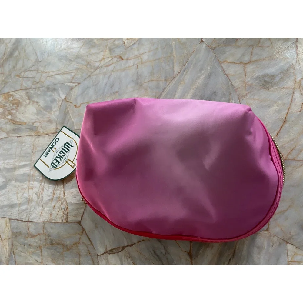 Wicked‎ x Conair Glinda So Popular Pink Cosmetic Makeup Bag Gold Zipper NWT